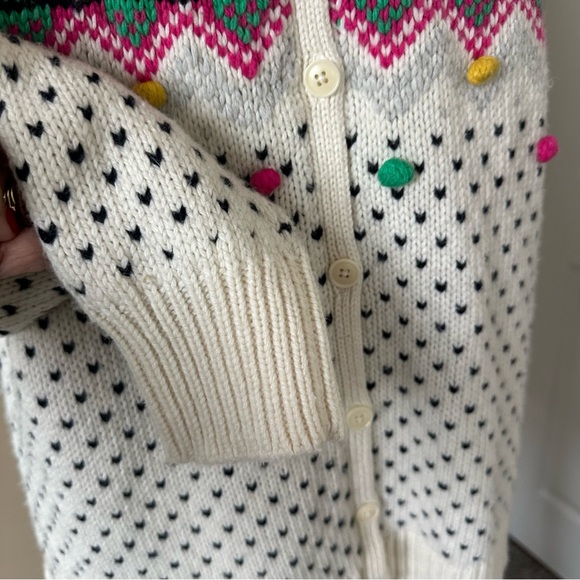 Talbots Women's Multi Color Button Back Sweater. Size Large - Picture 3 of 10